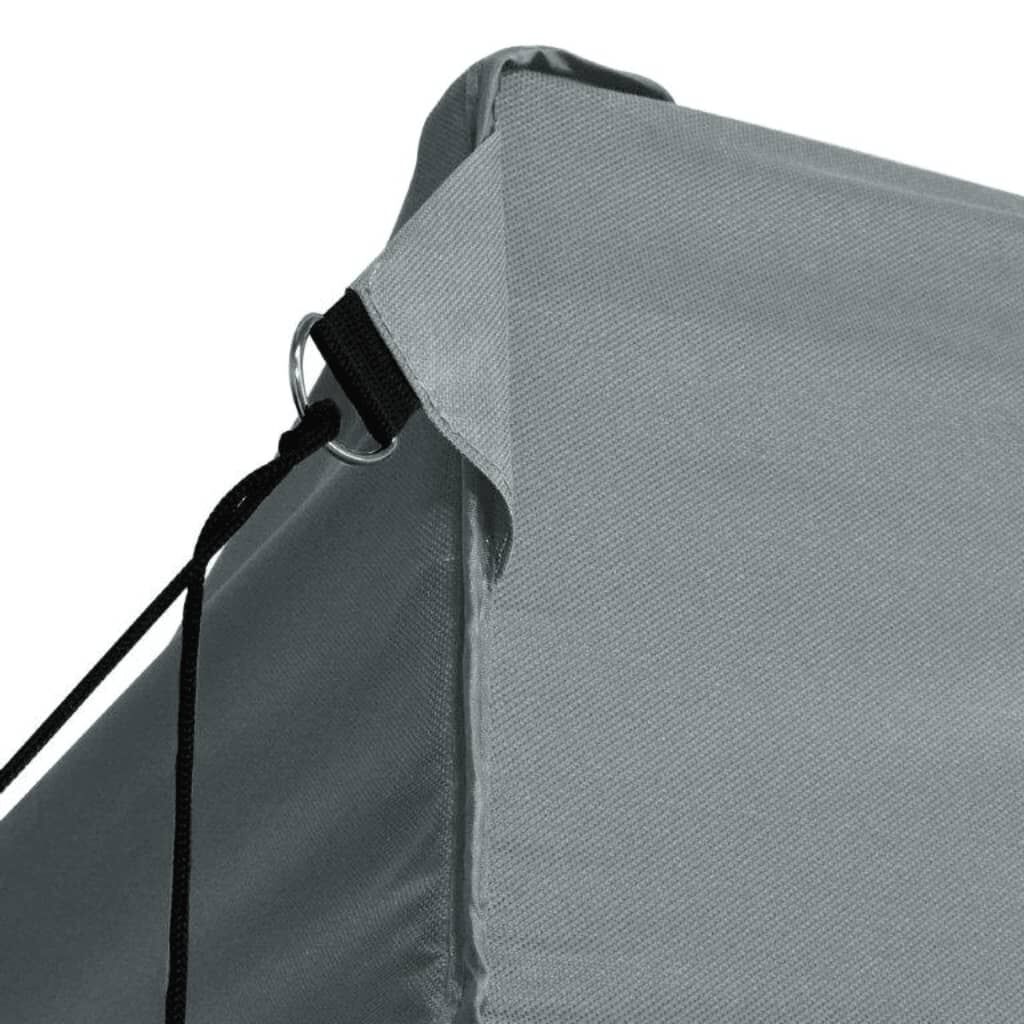 vidaXL プロ仕様 折りたたみ式パーティーテント 側壁3枚付き スチール製 3x4m アントラシート