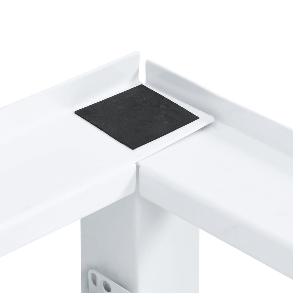 vidaXL 洗濯機/乾燥機用置き台 引き出しボード棚付き ホワイト
