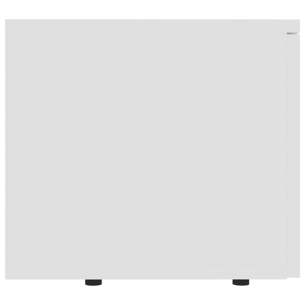 vidaXL TVキャビネット ホワイト 80x34x30cm エンジニアリングウッド