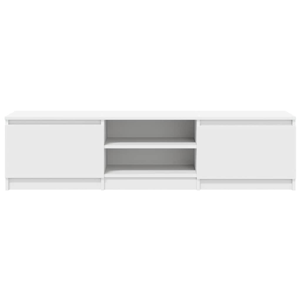 vidaXL TVキャビネット ホワイト 140x40x35.5cm エンジニアリングウッド